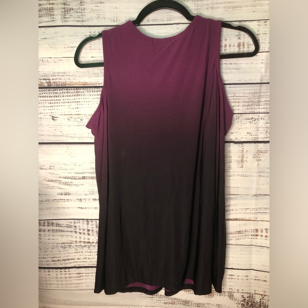 Multicolored Ruched Embellished Cold Shoulder Top - Picture 12 of 13